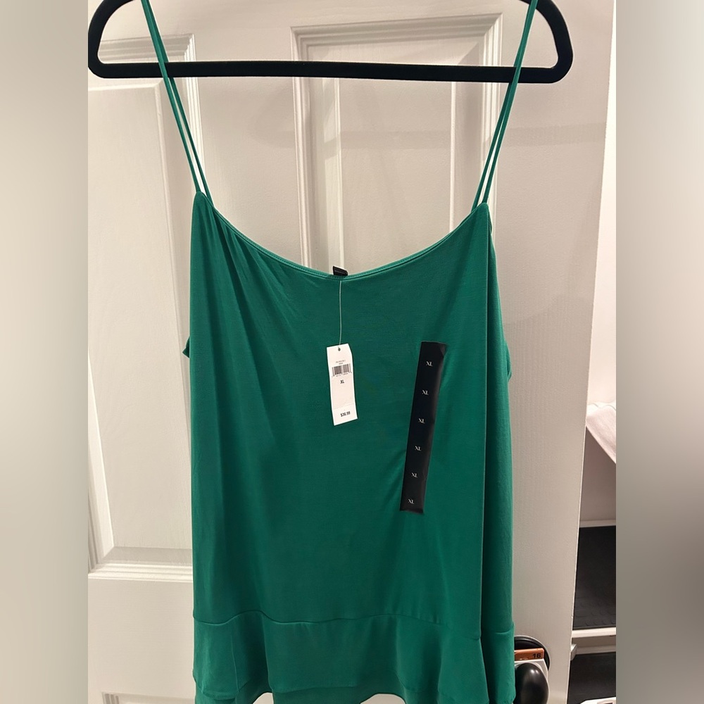 Banana Republic Green Spaghetti Strap Top
